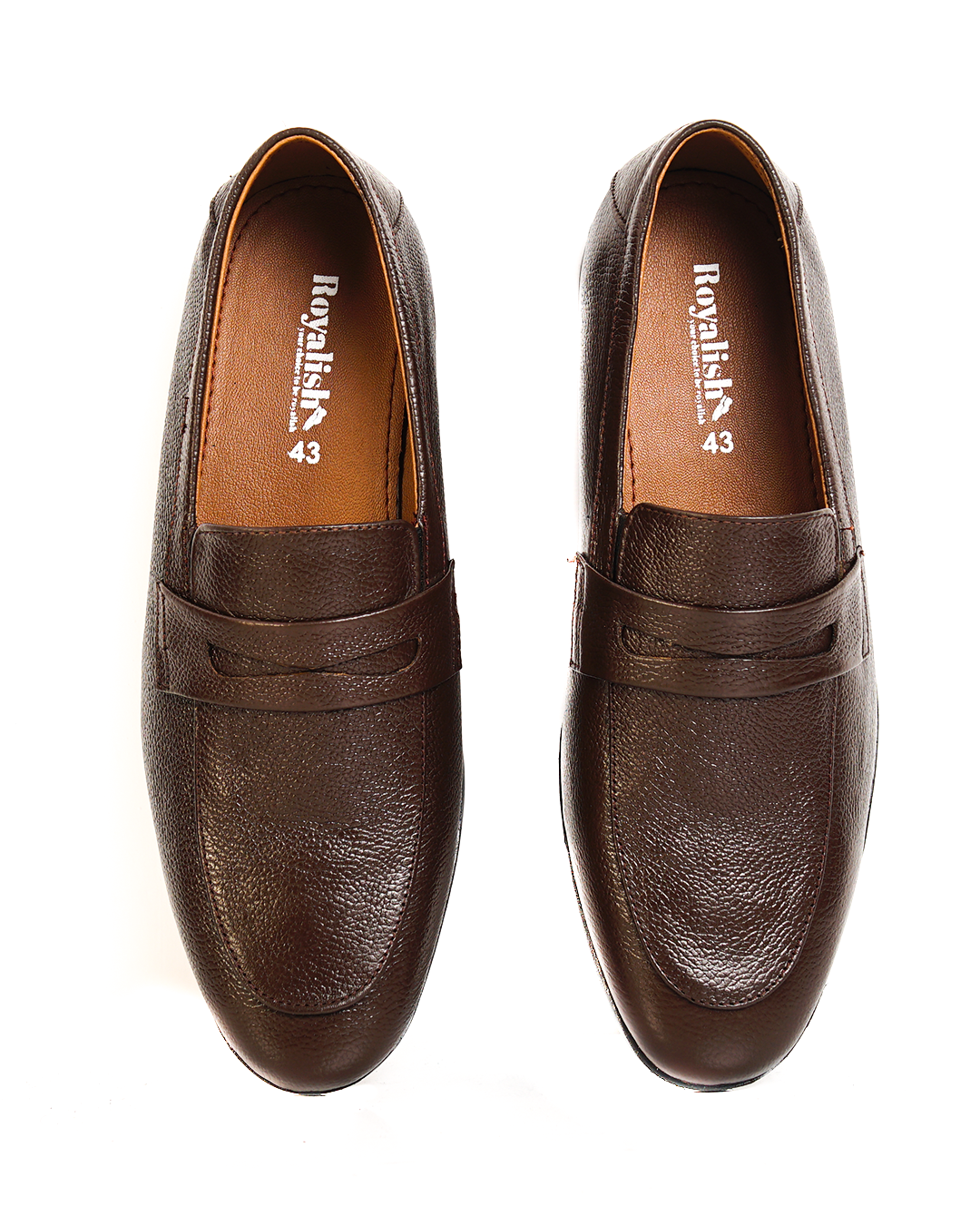 Classic Brown Leather Penny Loafers