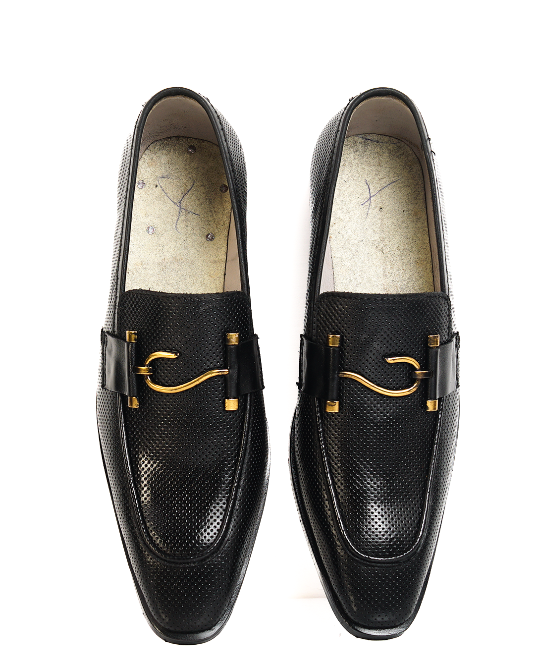 Royal Bit Black Leather Loafers