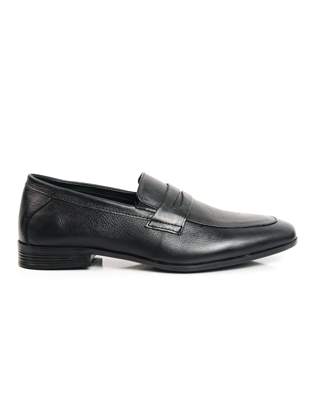 Classic Black Leather Penny Loafers