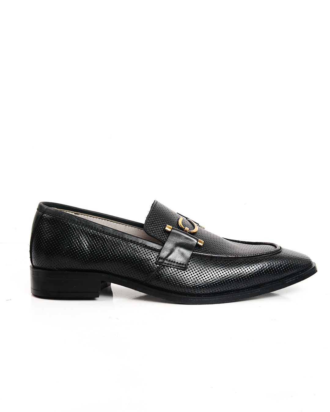 Royal Bit Black Leather Loafers