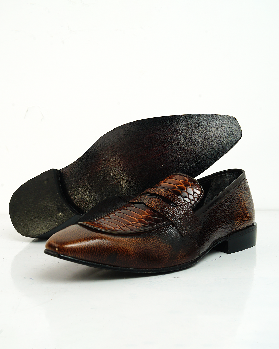Amber Burnished Loafers