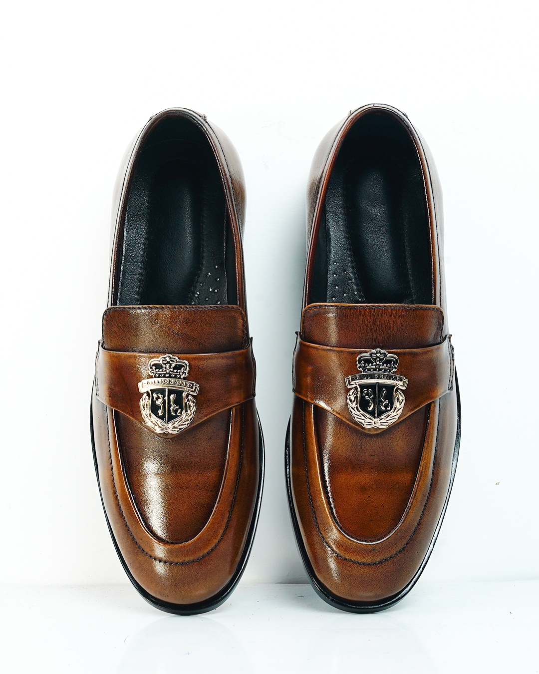 Prestige Buckle Leather Loafers